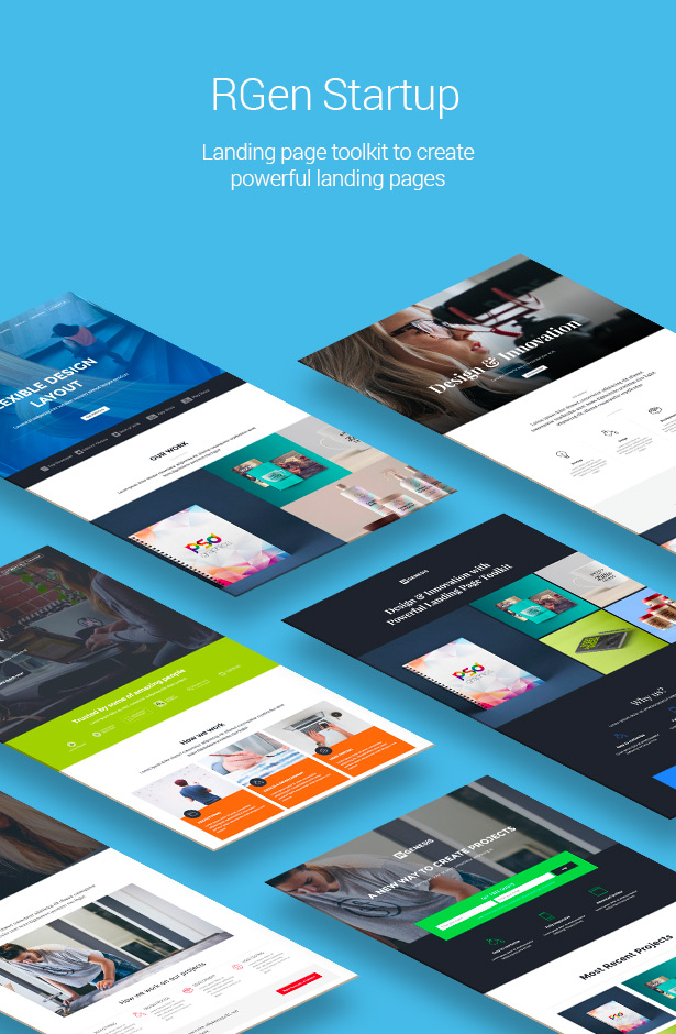 RGen Startup Premium Business Landing Page Template