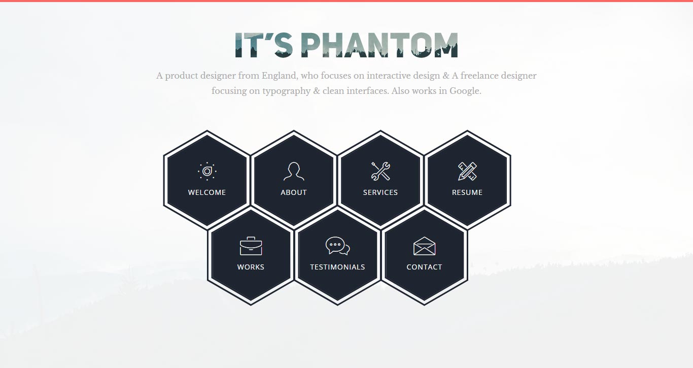 Phantom – Unique Personal HTML5 Bootstrap Template