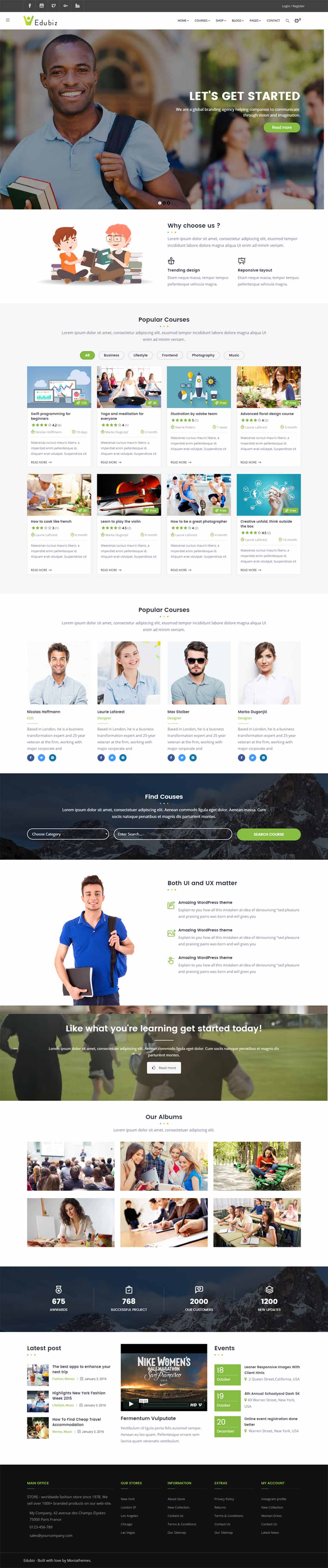 Edubiz – Powerful Responsive Education WordPress Theme