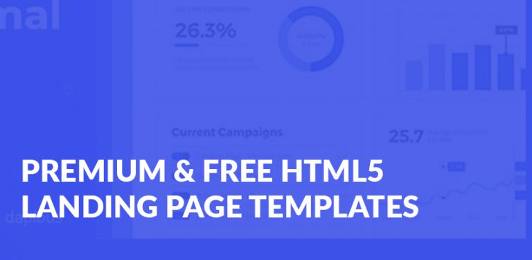 40+ Premium & Free Html5 Landing Page Templates - Template Drive